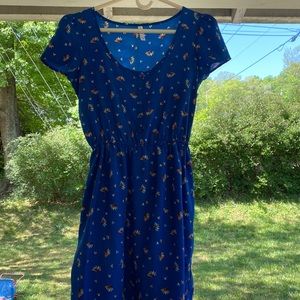 Blue mini dress